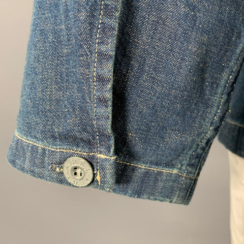 RRL by RALPH LAUREN Size XL Navy Indigo Cotton Overshirt
