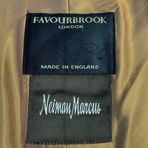 FAVOURBROOK Size M Black Copper Embroidery Rayon Cotton Vest