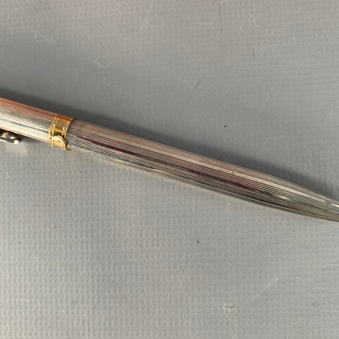 ROBERTA DI CAMERINO Vintage Silver Gold Tone Ball Point Pen
