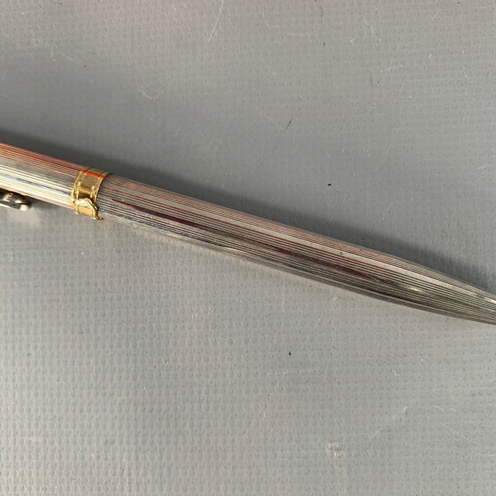 ROBERTA DI CAMERINO Vintage Silver Gold Tone Ball Point Pen