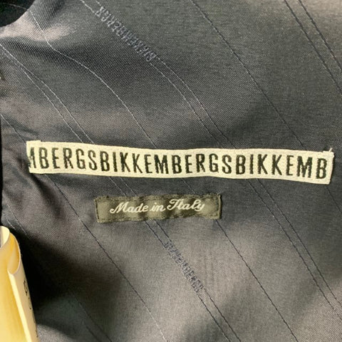 DIRK BIKKEMBERGS Size 36 Navy Black Polyester Blend Vest