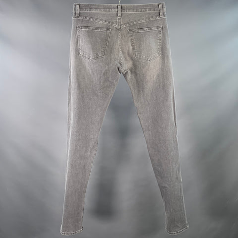 J BRAND Size 31 Tyler Grey Cotton Blend Tapered Slim Five Pockets Jeans