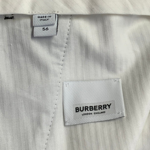 BURBERRY Size 38 Black Velvet Cotton Tuxedo Dress Pants