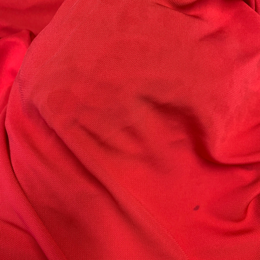 VIVIENNE WESTWOOD Size XS Red Viscose Ruched Long Sleeve Dress