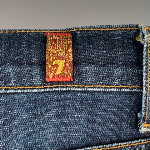 7 FOR ALL MANKIND Size 30 Paxtyn Indigo Wash Denim Zip Fly Jeans