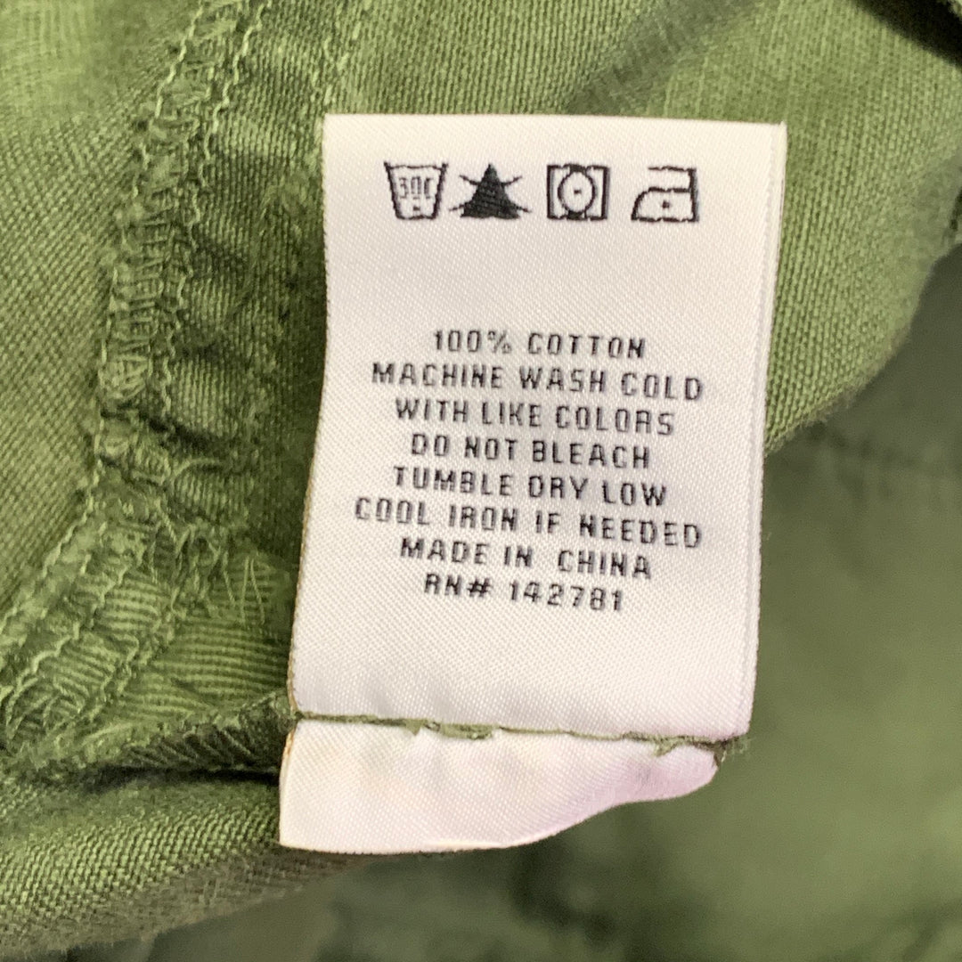 AIME LEON DORE Size S Green Cotton Cargo Tapered Casual Pants