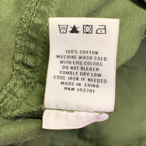 AIME LEON DORE Size S Green Cotton Cargo Tapered Casual Pants