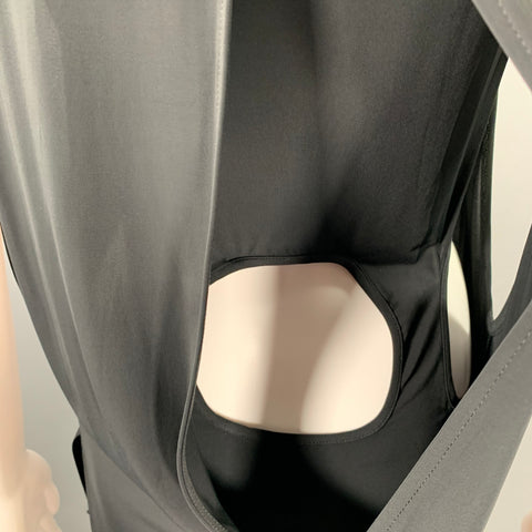 HELMUT LANG Talla S Vestido recto con abertura alta en negro