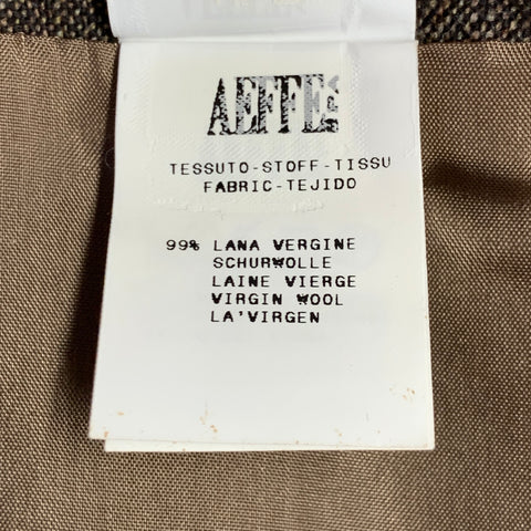 ALBERTA FERRETTI Size 8 Brown Beige Acetate Blend Tulip Midi Skirt