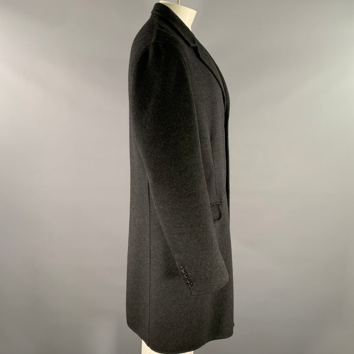 MARC JACOBS Size XL Grey Charcoal Wool Coat