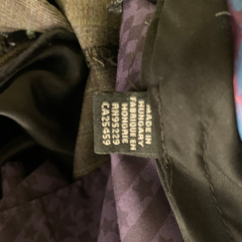 TED BAKER Chest Size 40 Grey Light Blue Tartan Wool Notch Lapel 34 31 Suit