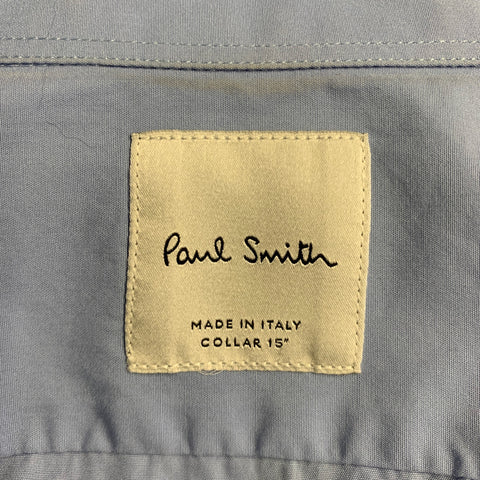PAUL SMITH Size S Blue Cotton French Cuff Long Sleeve Shirt