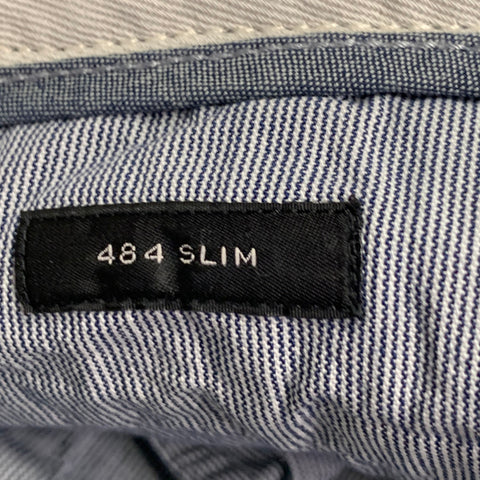 J.CREW Taille 28 Pantalon décontracté en mélange de coton noir à taille plate