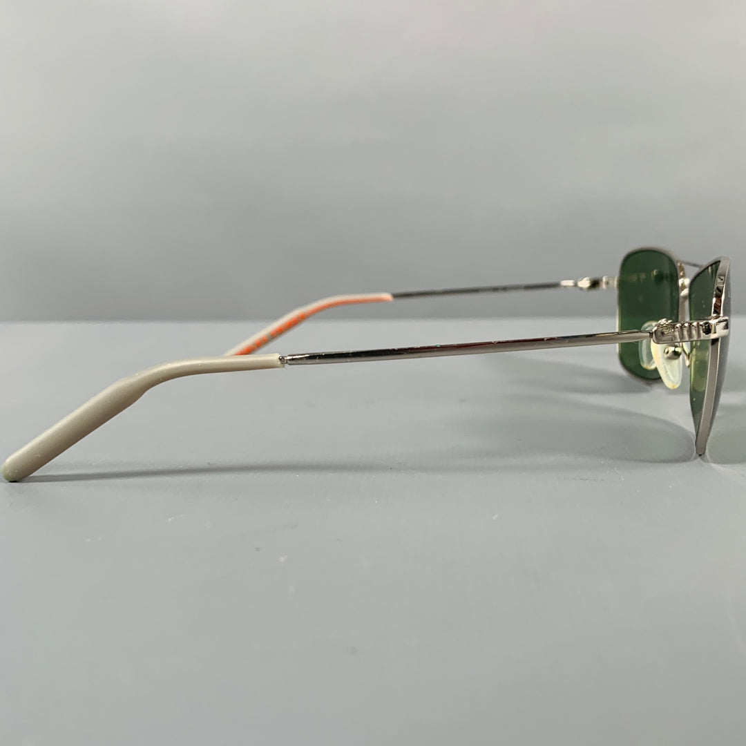 MOSLEY TRIBES -Aviatrix- Silver Metal Polarized Sunglasses