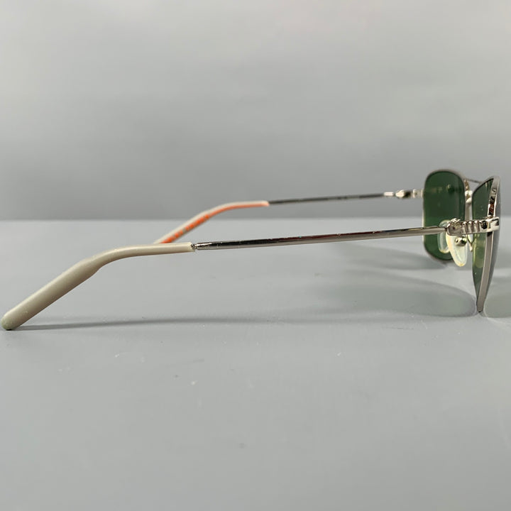 MOSLEY TRIBES -Aviatrix- Silver Metal Polarized Sunglasses
