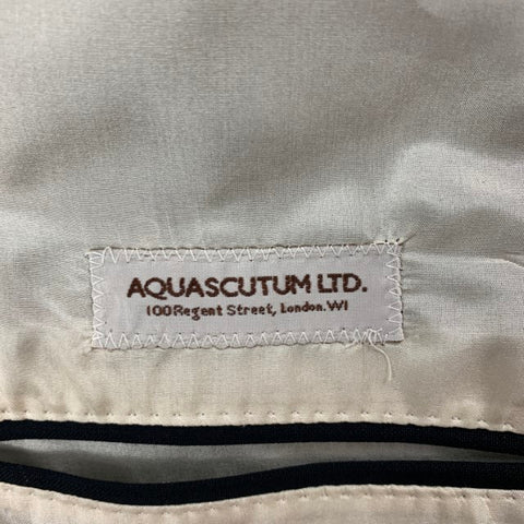AQUASCUTUM Size 40 Black Wool Silk Shawl Collar Sport Coat