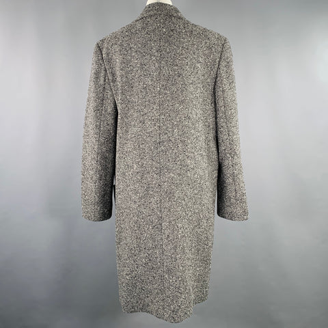 MICHAEL KORS COLLECTION Manteau en tweed mélange de laine gris, noir et blanc taille 8