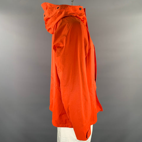 RAG & BONE Size L Orange Cotton Polyester Parka Jacket