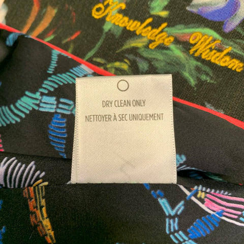 ROBERT GRAHAM Size 4 Black Multi Color Viscose Blend Jacket Blazer