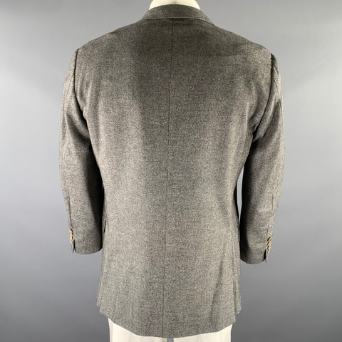ERMENEGILDO ZEGNA Size 44 Grey Black Marled Wool Blend Sport Coat