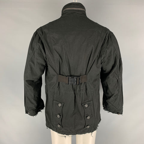 CHRISTIAN DADA Taille 38 Taille 38 Veste militaire en coton patch noir