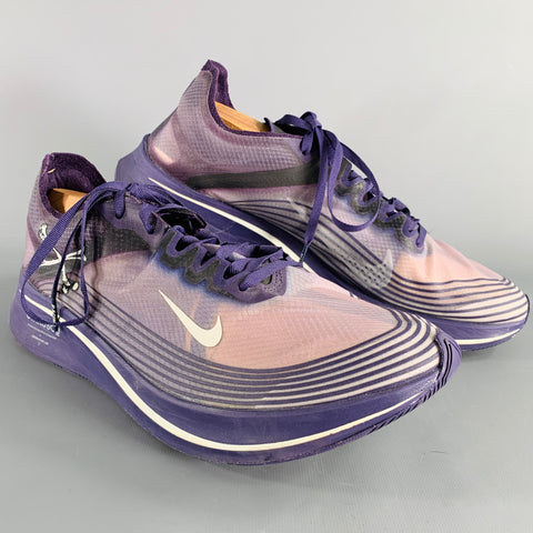NIKE x UNDERCOVER Size 12 Zoom Fly Purple Mesh Athletic Sneakers