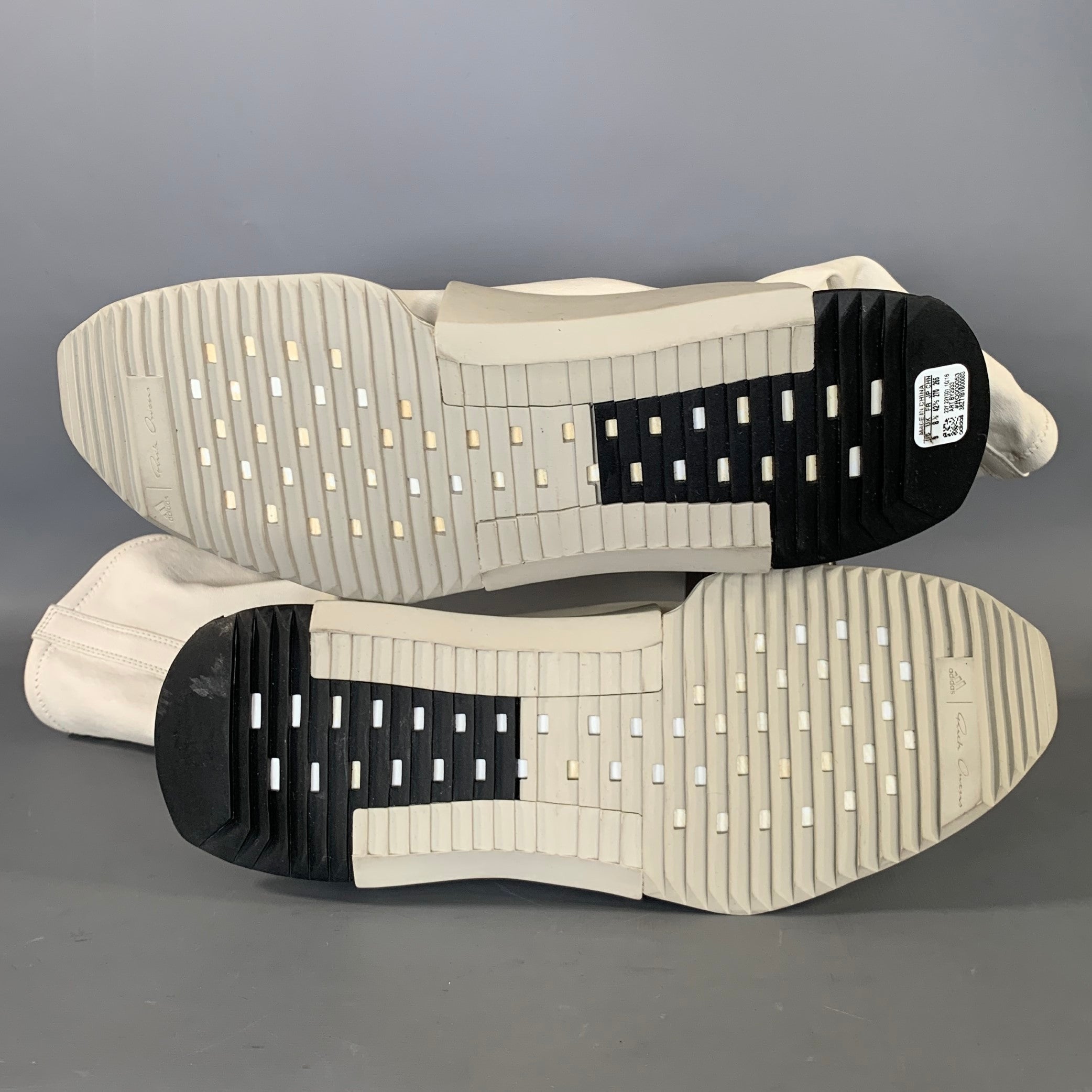 RICK OWENS Size 9 White Off White Leather Pull On Boots – Sui