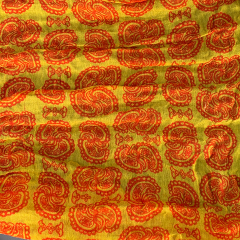 DRAKES LONDON Size One Size Yellow Orange Scarves