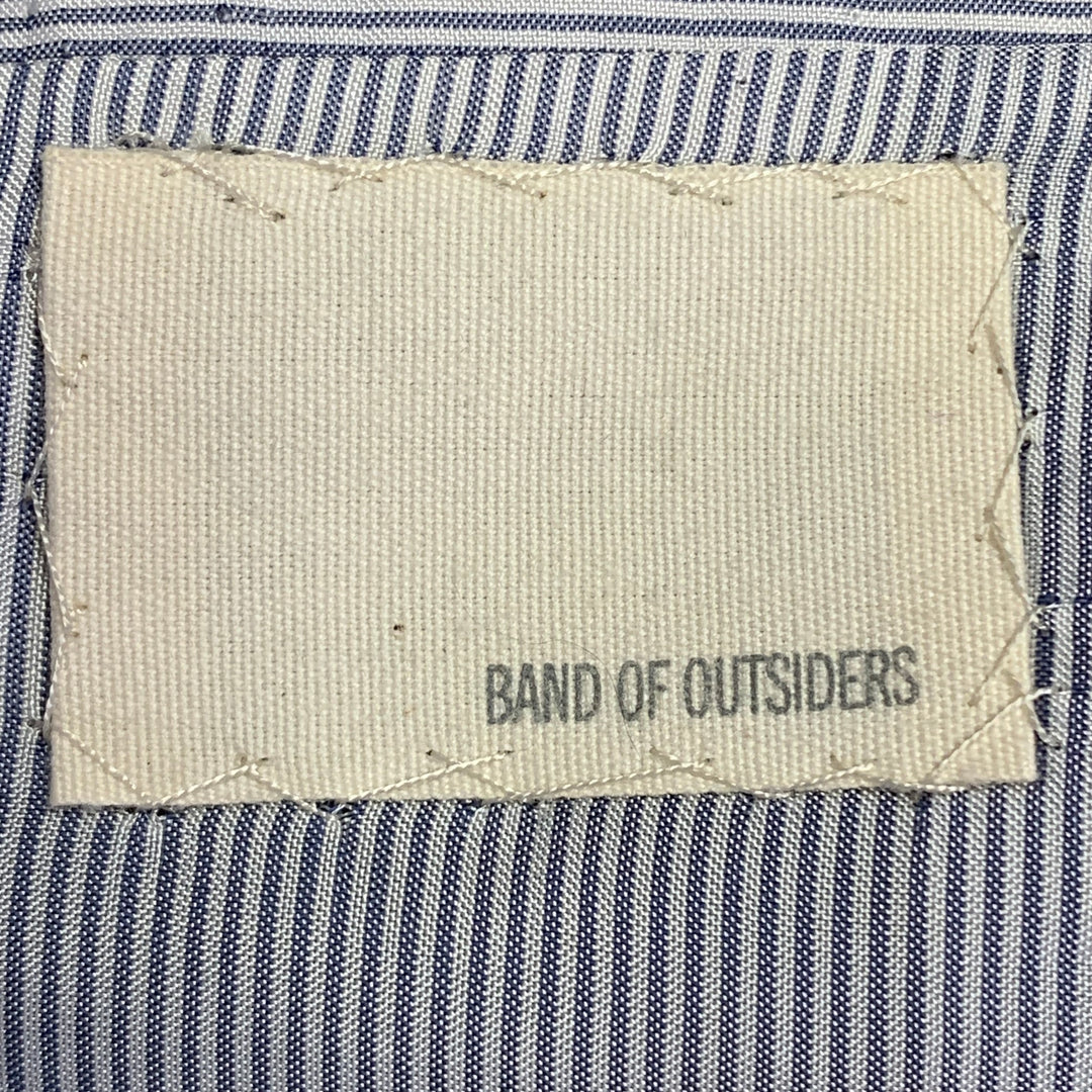BAND OF OUTSIDERS Size 38 Regular Grey Glenplaid Wool Notch Lapel Suit