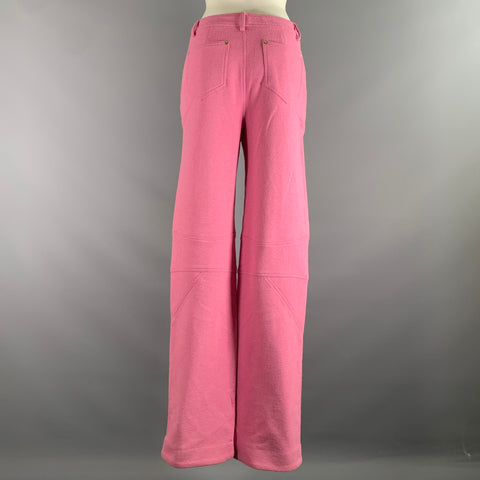 TOM FORD Size S Pink Cotton Blend Zip Fly Casual Pants