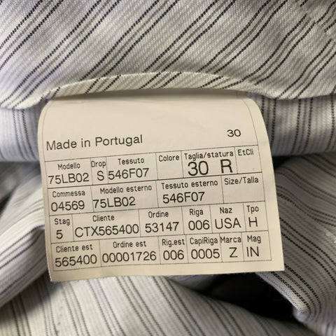 ERMENEGILDO ZEGNA Size 32 Brown Wool Silk Straight Leg Dress Pants