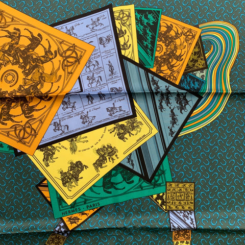 HERMES Print Silk Scarves & Shawls