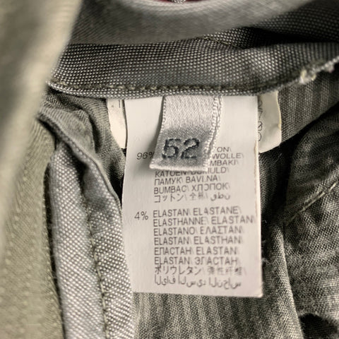 BRUNELLO CUCINELLI Size 36 Green Olive Stripe Cotton Blend Casual Pants