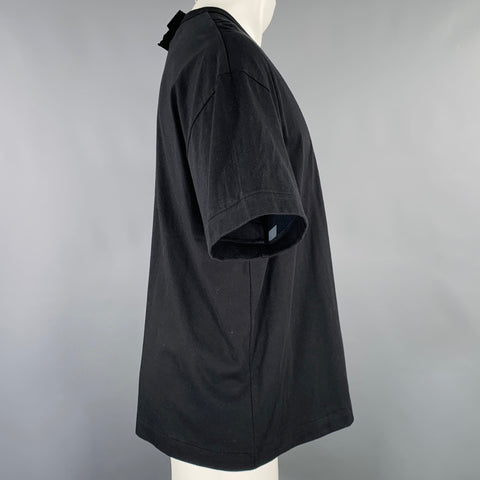 COMME des GARCONS PLAY Size S Black Cotton Oversized T-shirt
