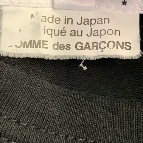 COMME des GARCONS Size M Black Cotton Asymmetrical Short Sleeve T-Shirt