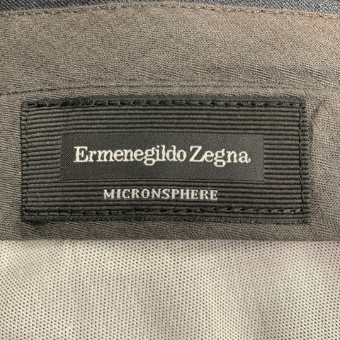 ERMENEGILDO ZEGNA Size 34 Grey Wool Flat Front Dress Pants