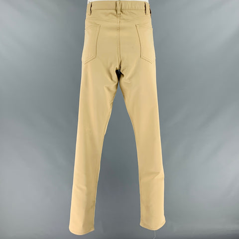 POLO de RALPH LAUREN Talla 38 Pantalón casual de mezcla de algodón beige con 5 bolsillos