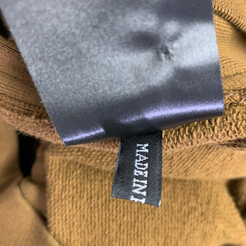 HAIDER ACKERMANN Size L Brown Cotton Blend Crew Neck Sweatshirt
