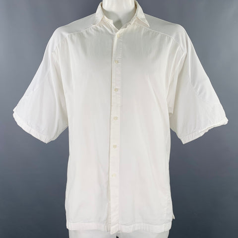 Chemise oversize à manches longues en tissus mélangés blanche D.GNAK by KANG D. Taille unique