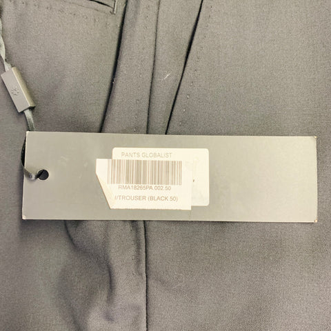 JOHN RICHMOND Size 34 Black Wool Flat Front Dress Pants