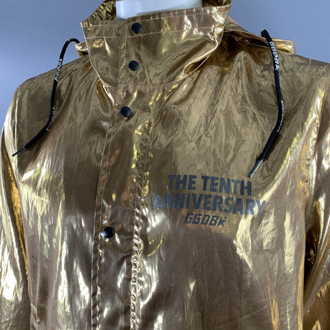 GOLDEN GOOSE One Size Gold Metallic Polyester Polyurethane Jacket