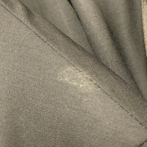 BAND OF OUTSIDERS Size 38 Regular Black Wool Mohair Contrast Stitch Notch Lapel Suit