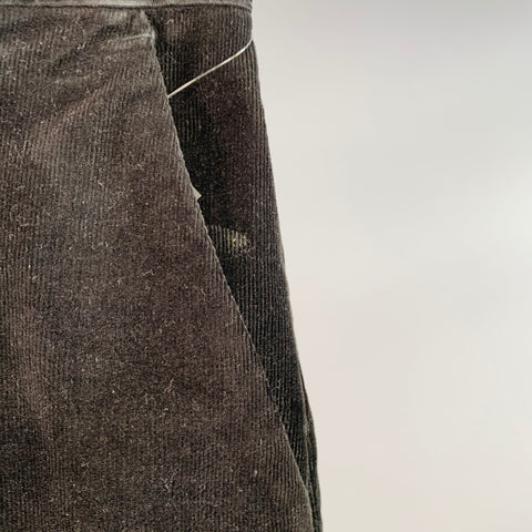 SOPHNET Size M Black Corduroy Cotton Blend Drop Crotch Casual Pants