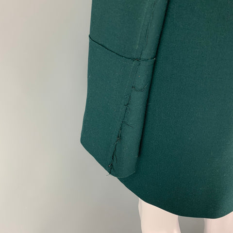 MISHA NONOO Taille 2 Robe à manches longues en mélange de polyester vert foncé