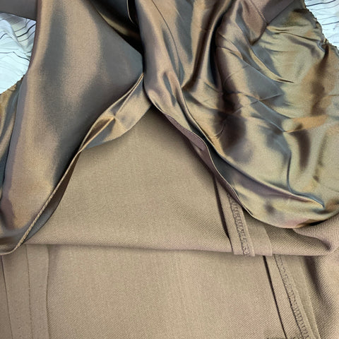 RALPH LAUREN Size 36 Brown Wool Peak Lapel Jacket