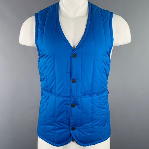 LEVI STRAUSS Size M Blue Quilted Polyester Vest