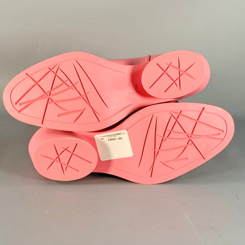 CAMPER Size 8 Pink Leather Rubber Sole Pull On Boots