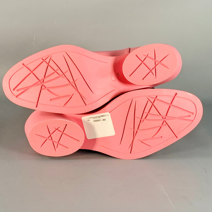 CAMPER Size 8 Pink Leather Rubber Sole Pull On Boots