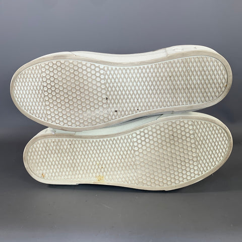 GIVENCHY Size 9 Navy White Fabric Pull On Boots