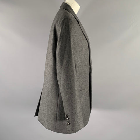 NILI LOTAN Size M Grey Wool Notch Lapel Jacket
